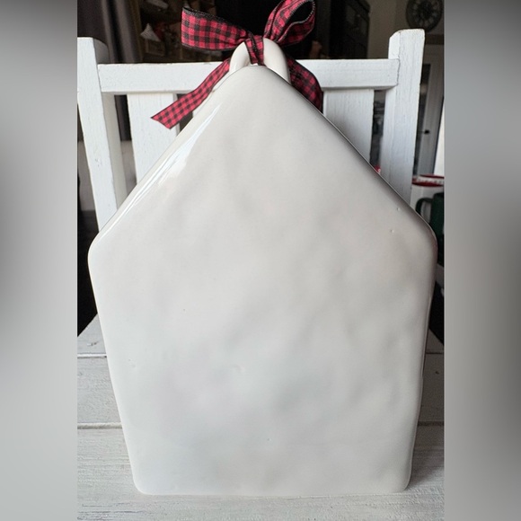 Rae Dunn White HO HO HO Holiday Birdhouse with Red Lettering - Picture 3 of 3